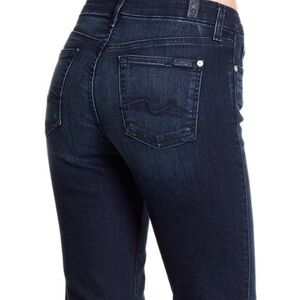 7 For All Mankind Dark Indigo Sarah Bootcut Jeans/29